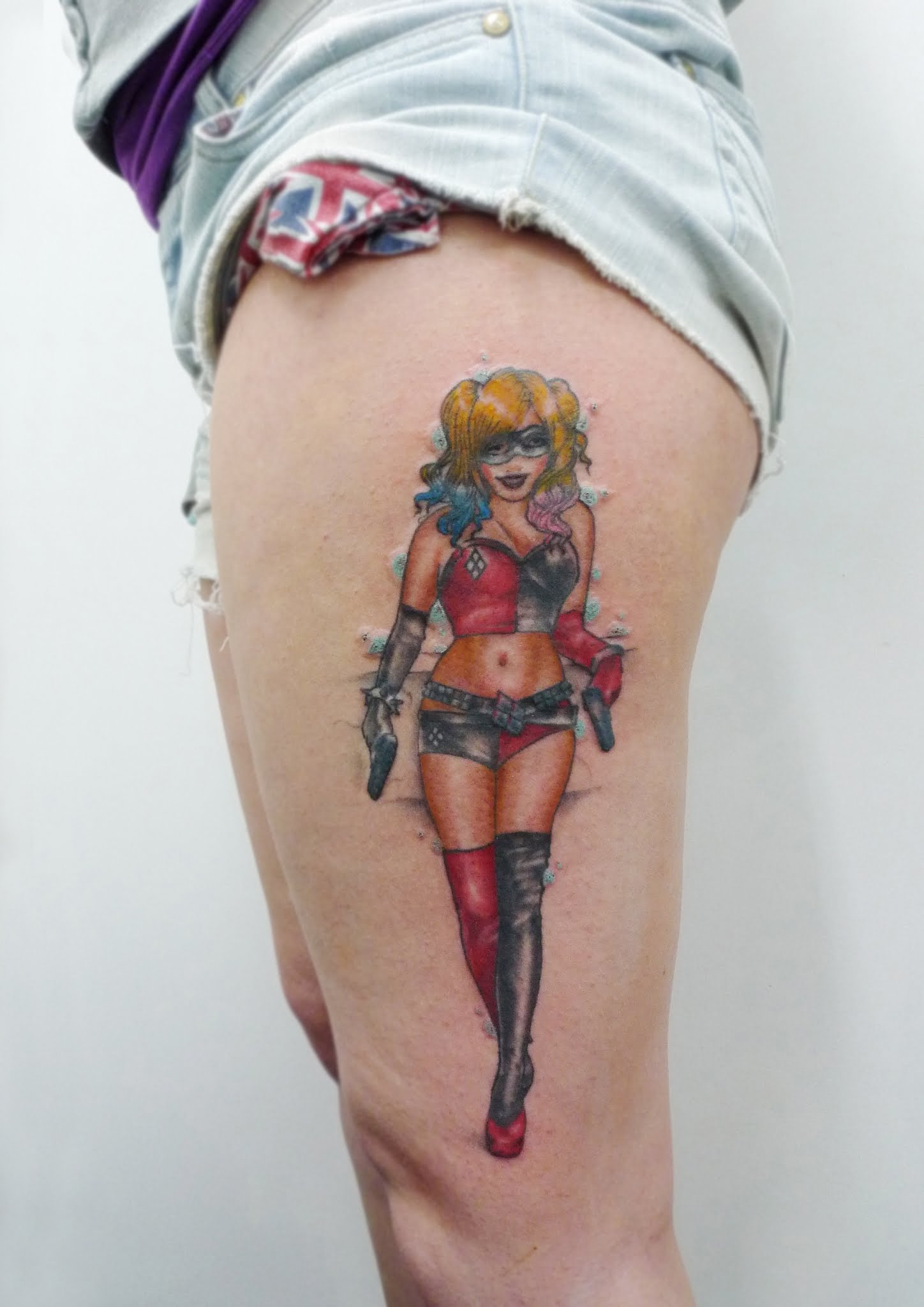 Harley Quinn Tattoo by Matt - Tribal Body Art