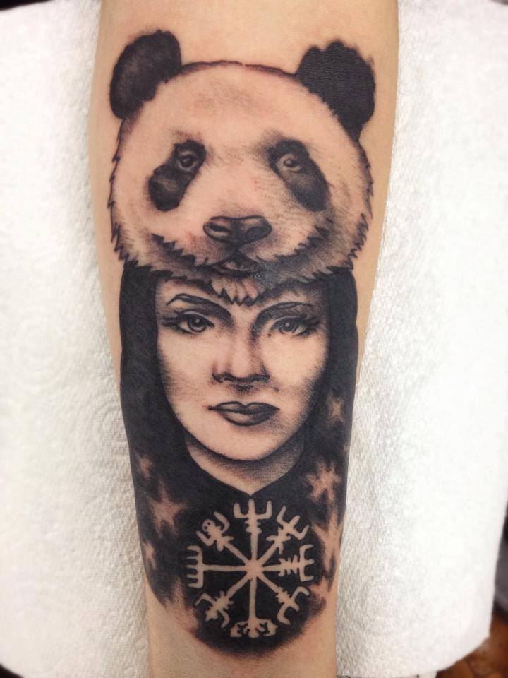 Nordic Panda Hat Girl by Matt