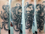 Octopus tattoo by James Newson