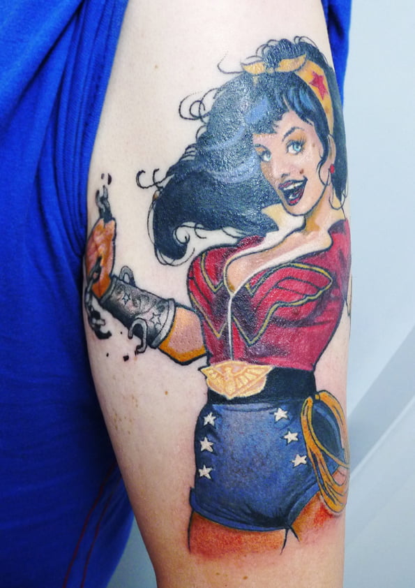 Wonder Woman Tattoo by Max Hewat 2