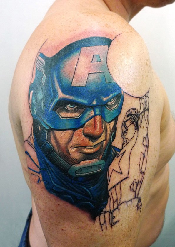 The Avengers Tattoo by Tamas Dikac - Tribal Body Art