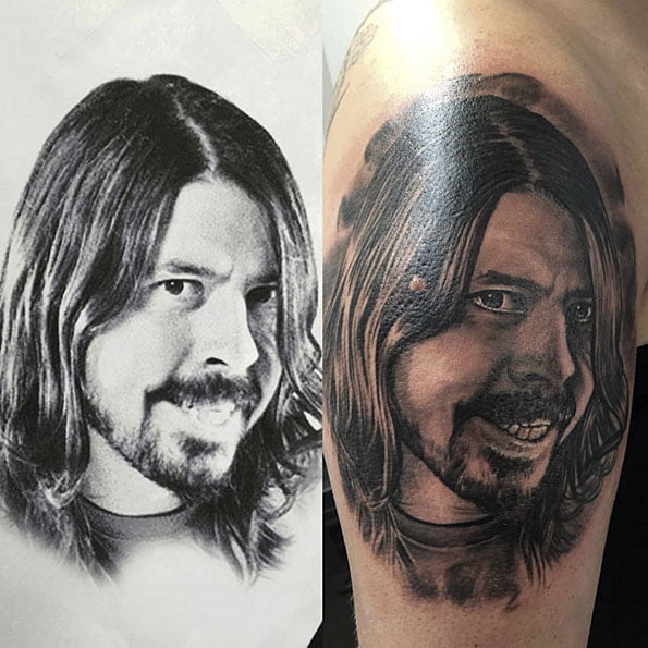 Dave Grohl Tattoo by Tamas