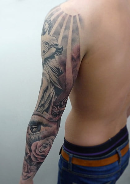 Healed religious arm  fy fyp fypシ fytattoo tattoo tattoos blac   TikTok