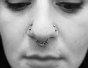 Double double nostril piercing