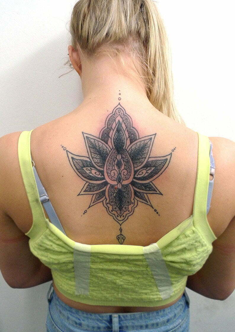 floral mandala tattoo by calum