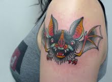 Bat tattoo by Matt