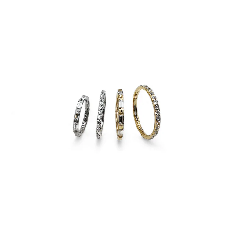 Jewelled Clicker Rings
